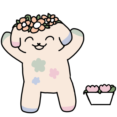 Fanart de Perrito Macetero de Puni ASMR